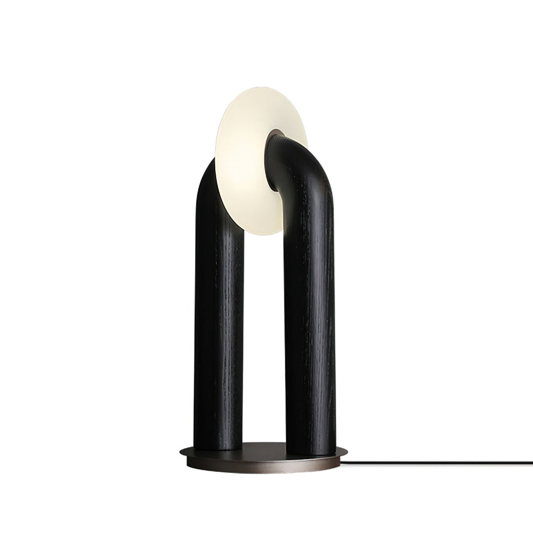 walnut Table Lamp