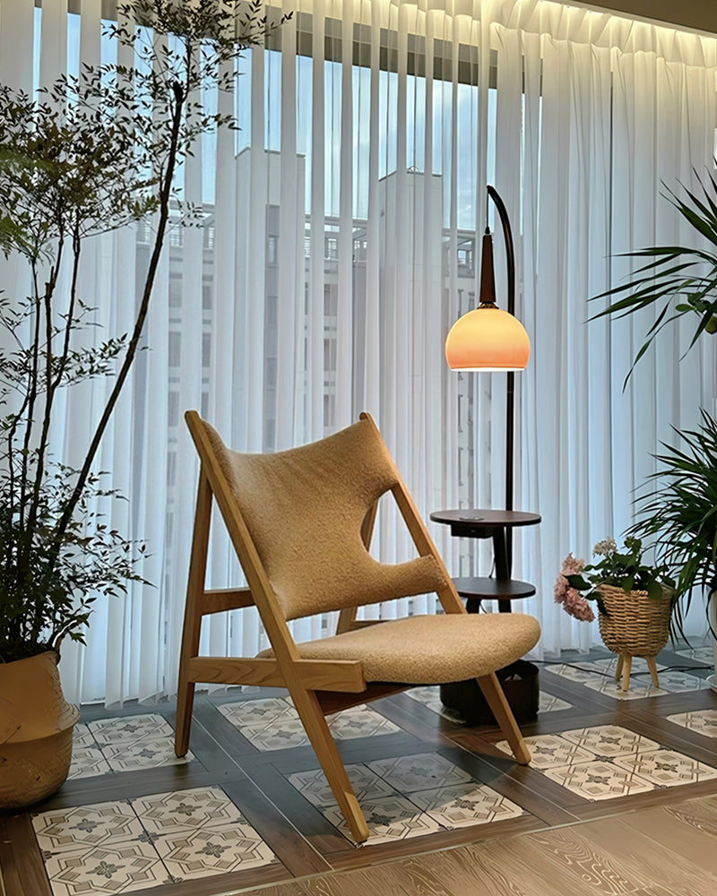 3-Tier Floor Lamp with Shelf
