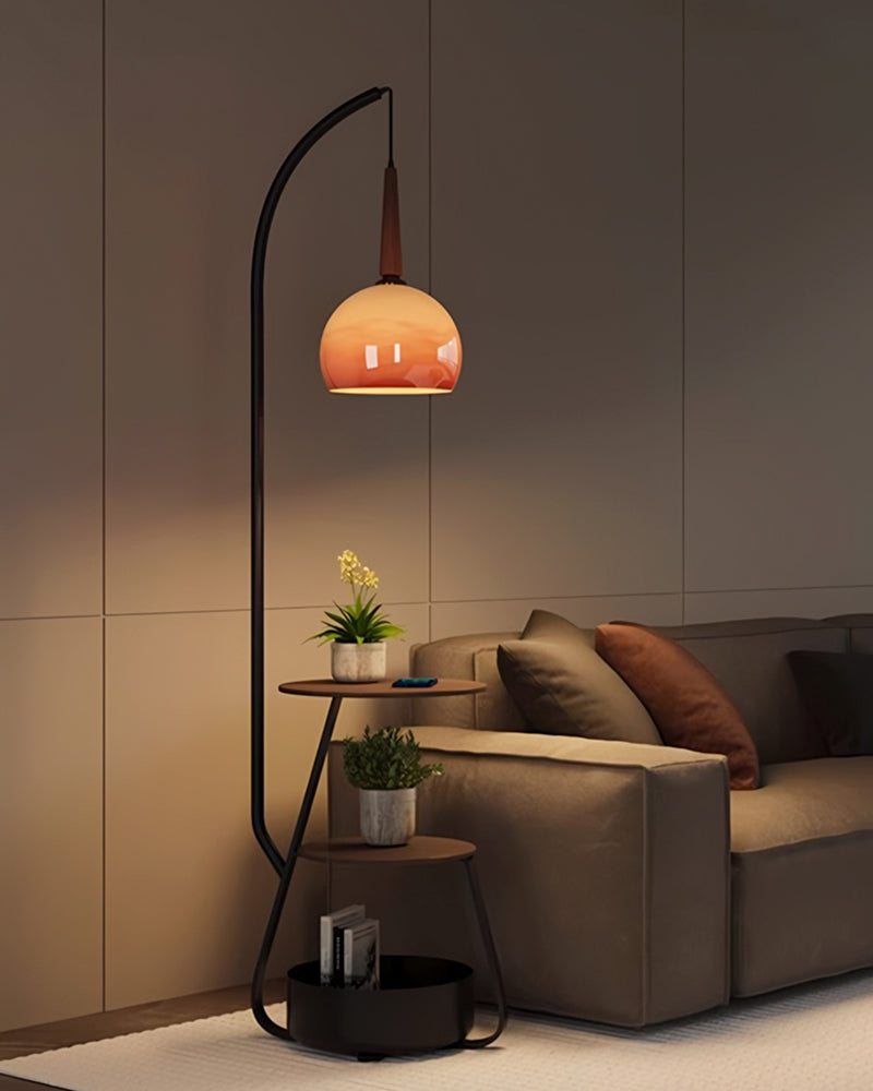 3-Tier Floor Lamp with Shelf