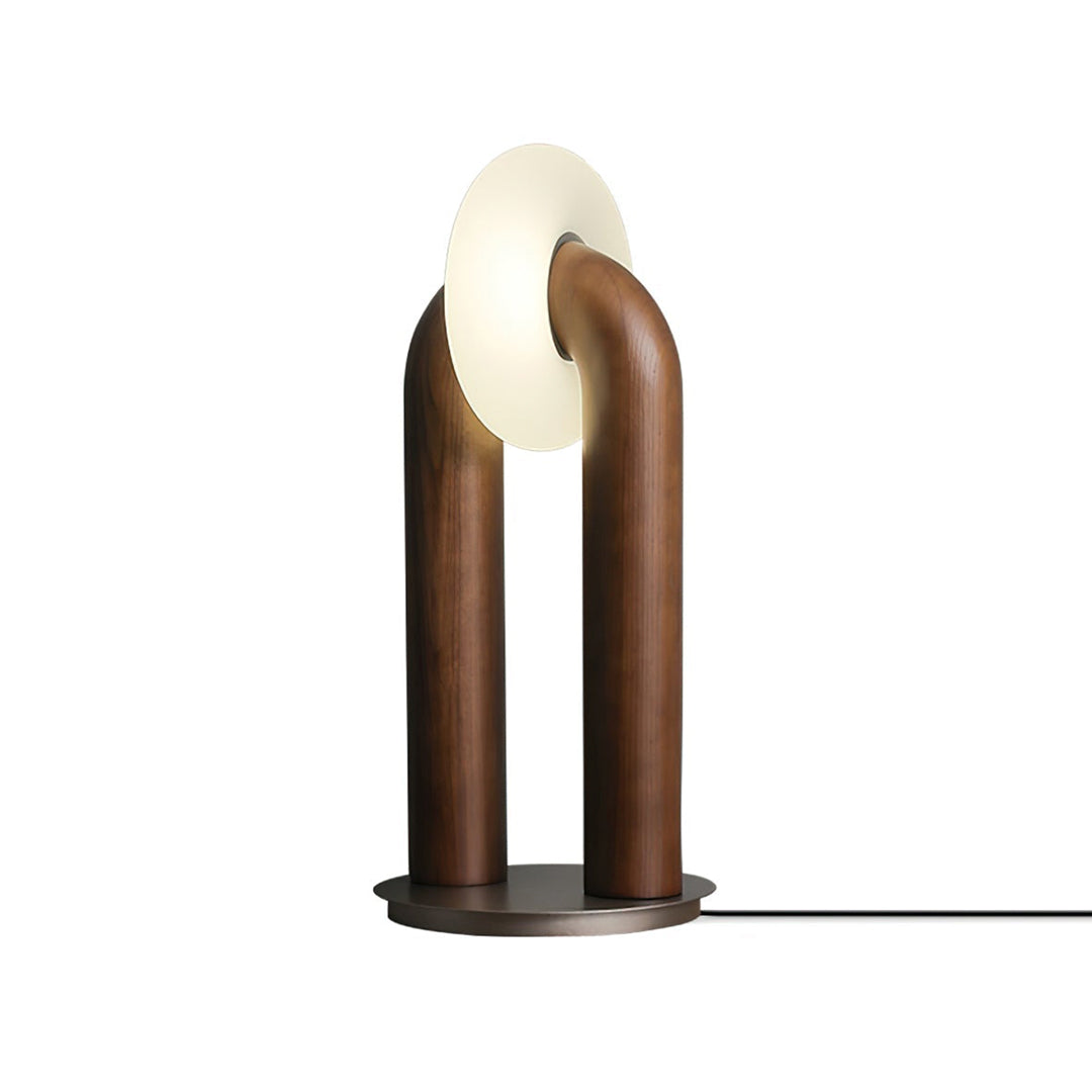 walnut Table Lamp