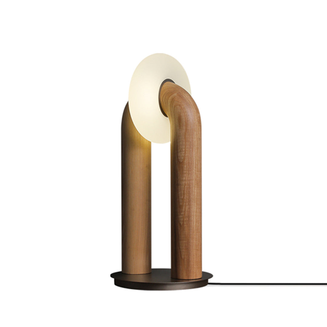 walnut Table Lamp