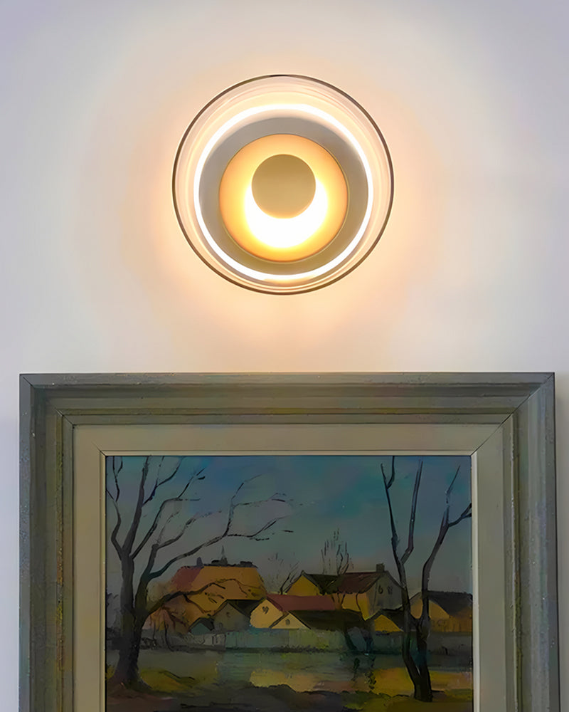 Gold & Glass Wall Lamp