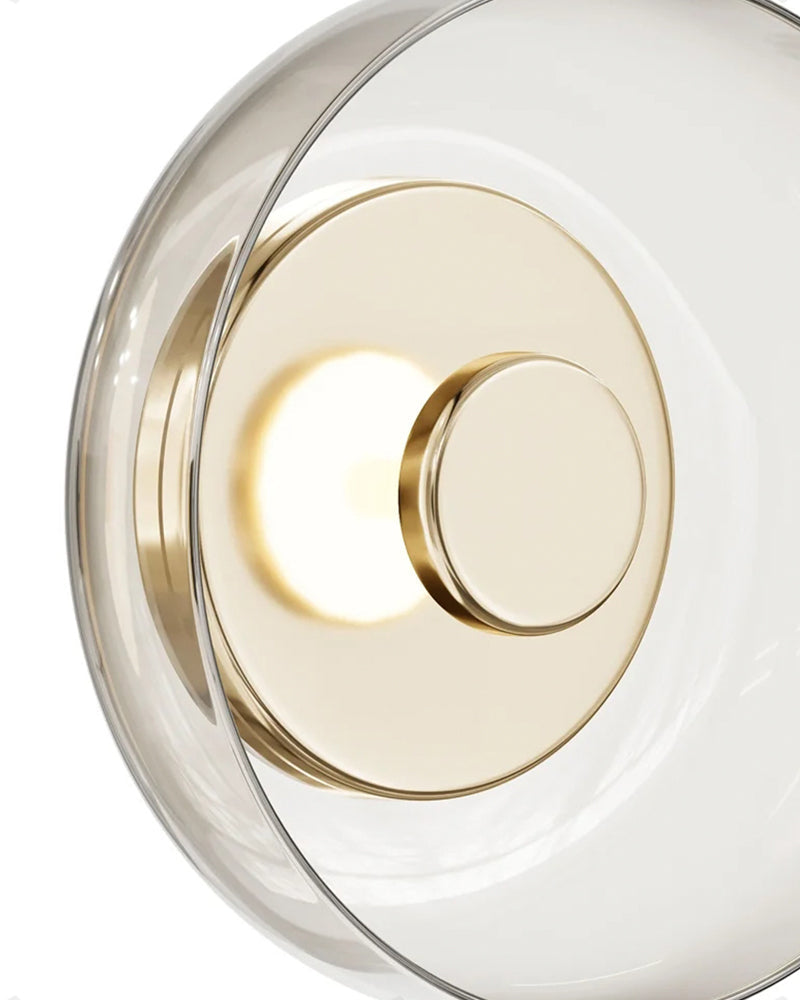 Gold & Glass Wall Lamp