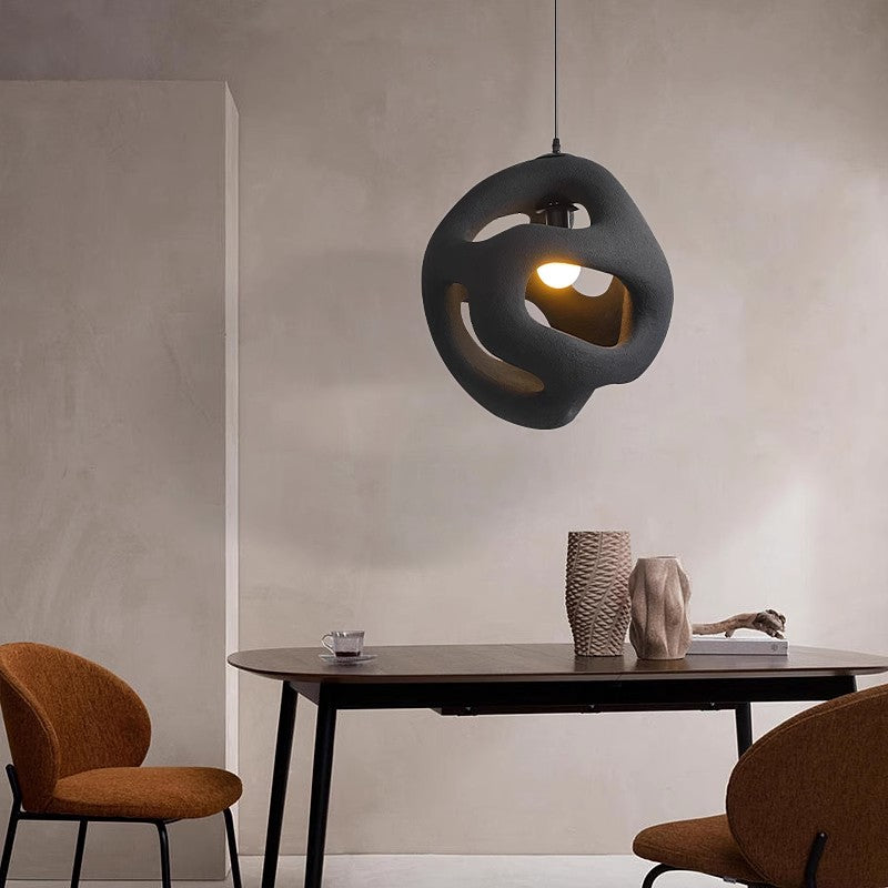 Twisted White Pendant Light